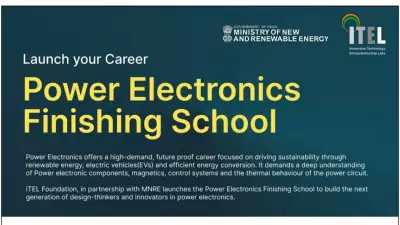 IIT Madras Launches MNRE-Backed Power Electronics Finishing School with Stipend