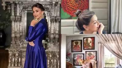 Inside Sonali Bendre's Home: Vintage Paintings, Silver Mandir, and Ornate Mirror Art