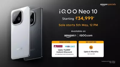 iQoo Neo 10 Gets New Alpine White and Asphalt Black Colour Variants