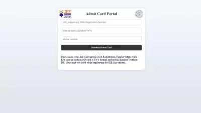 JEE Advanced 2026 Admit Card Released at jeeadv.ac.in