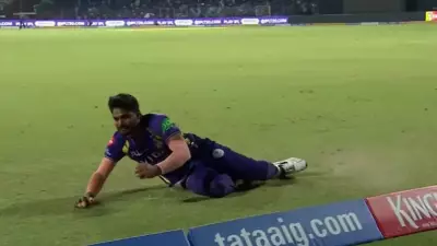 KKR's Anukul Roy Takes Stunning Catch to Dismiss DC's Axar Patel in IPL 2026
