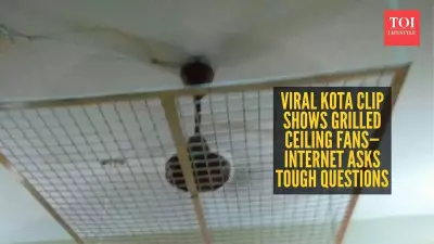 Kota Hostel Ceiling Fans With Iron Grills Spark Debate on Student Safety