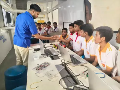 Lab on Wheels bus introduces Lucknow students to AI, robotics, coding