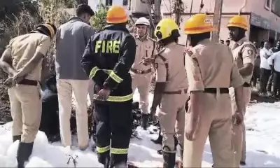 LPG Pipeline Leak Causes Fire Near Kamat Hotel in Bidar, No Casualties