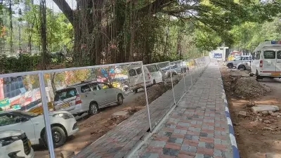 Mirrored Wall Reflects Civic Sense and Infrastructure Woes in Mysuru