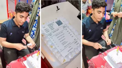 Mumbai Family Celebrates Son's 55% Exam Result with Marksheet Cake