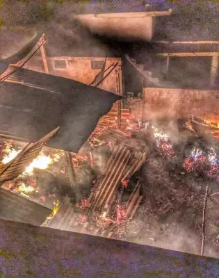 Nagpur Village Fire: 40 Houses Gutted, One Injured in Bhiwapur Tehsil