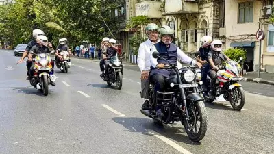 Opposition Slams Fadnavis for Riding Bike with Expired PUC to Vidhan Bhavan