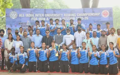 Panjab University Clinches Overall Title in Rowing Championship