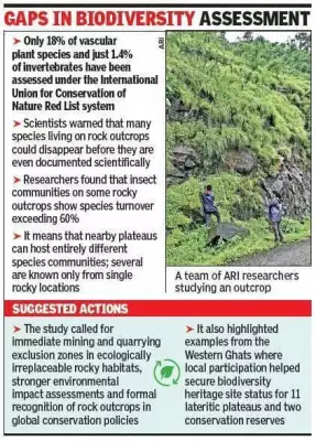 Rocky ecosystems in Western Ghats face threats from mining, climate change: Study