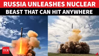 Russia Launches 'Doomsday Nuclear Beast' RS-28 Sarmat ICBM, Putin Oversees Test