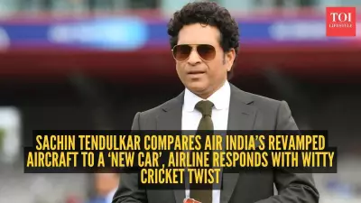 Sachin Tendulkar's 'New Car Feeling' on Air India Flight Wins Internet