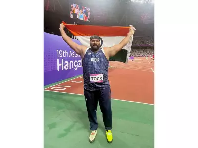 Tajinderpal Singh Toor Wins Shot Put Gold at Indian Athletics Series