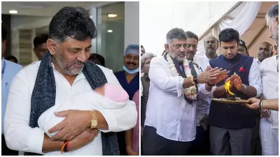 Tejasvi Surya Congratulates DK Shivakumar on Becoming Grandfather