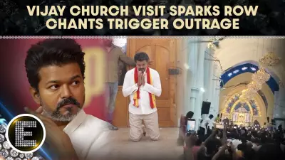 Thalapathy Vijay Church Visit Sparks Chaos Over Fan Slogans