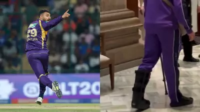 Varun Chakaravarthy on Crutches Ahead of KKR vs RCB Clash