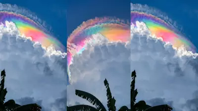 Viral Rainbow Cloud Over Indonesia Stuns Social Media Users Worldwide
