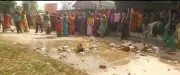 58 booked for attacking police during protest against liquor shops in UP village