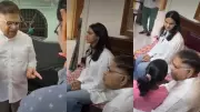 Allu Aravind and Sneha Reddy Visit Injured Boy Sritej, Pledge Support