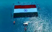Andaman Sets Guinness World Record with Largest Underwater National Flag
