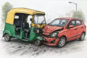 Autorickshaw Passenger Killed in Collision with Car in Karkala