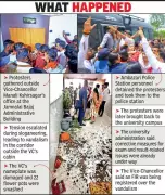 BJYM Activists Vandalise Nagpur University Building Over Exam Issues