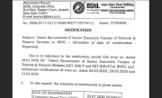 BSNL SET Exam 2026 on July 5; Admit Card 4-5 Days Before