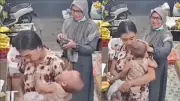 CCTV Captures Toddler's Disturbing Interaction at Fruit Shop