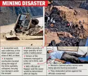 Coal Mine Collapse in Yavatnam: Dumpers Buried, No Casualties Reported