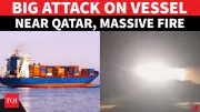 Commercial Vessel Struck by Projectile Near Qatar, Fire Erupts Onboard