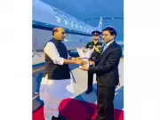 Defence Minister Rajnath Singh arrives in South Korea on second leg of visit