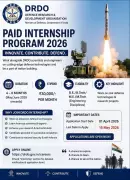 DRDO Announces Paid Internship 2026 with Rs 30,000 Monthly Stipend for Engineering Students