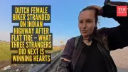 Dutch Biker Stranded in India Gets Help from Strangers, Video Goes Viral