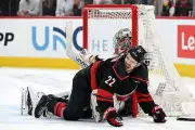 Flyers Goalie Vladar Clashes with Hurricanes' Stankoven in Heated NHL Playoff Game