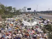 Garbage dumped on Peermuchalla road for three days, residents allege inaction