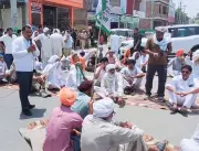 Haryana Farmers Protest Delayed Sunflower Procurement in Shahabad