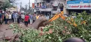 Heavy Rain and Strong Winds Wreak Havoc in Hubballi, Disrupt Normal Life