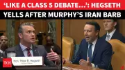 Hegseth Clashes With Murphy Over Iran War Strategy In Heated Senate Hearing