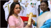 Hema Malini Emotional Receiving Padma Vibhushan for Dharmendra