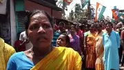Hundreds protest TMC worker threats in West Bengal