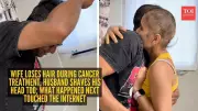 Husband Shaves Head to Support Wife During Cancer Treatment