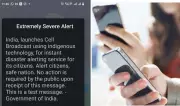 India Tests New Disaster Alert System, Severe Message Sent to Millions