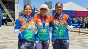 India Women Recurve Team Wins Gold at Archery World Cup in Shanghai