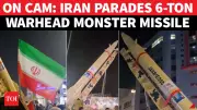 Iran Parades 6-Ton Warhead Missile in Tehran Amid Massive Pro-Government Rallies