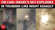 Israel Faces Night Assault: Explosions Light Up Sky as Projectiles from Lebanon Intercepted