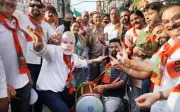 Jalandhar BJP Celebrates Landmark Bengal Victory with Dhol and Laddoos