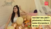 Jannat Zubair's Luxurious Home Tour: Gold and Neutral Design Inspirations