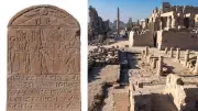 Karnak Temple Excavation Reveals Gate of Ramses III and Roman Emperor Stela