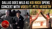 Kid Rock Stuns Dallas Crowd with Pete Hegseth 'Joy Ride' Video at Concert as Taxpayers Slam 'Misuse'