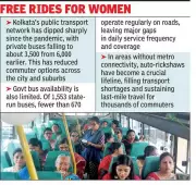 Kolkata's Free Bus Rides for Women Praised, But Service Woes Remain